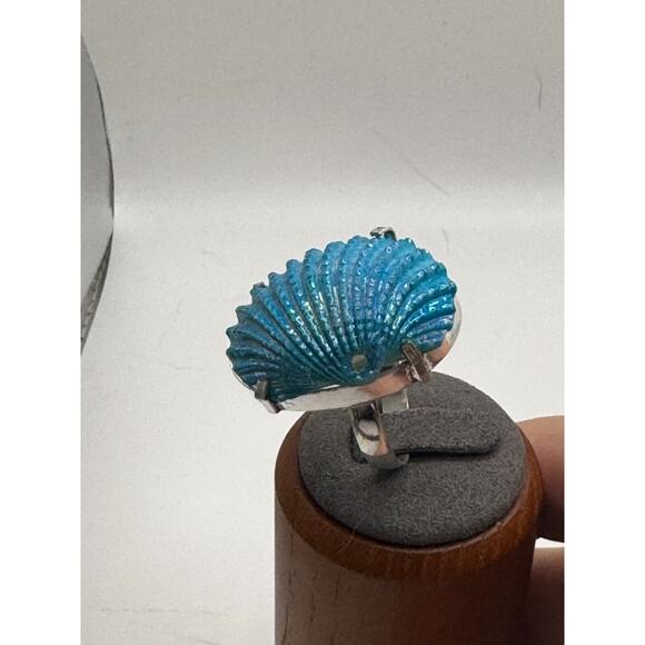 Abalone Shell Natural Gemstone .925 Stone Ring Sz 11.5 -7.55 GR - Picture 5 of 5